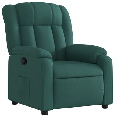 Fauteuil verstelbaar stof donkergroen