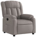 Fauteuil verstelbaar stof taupe