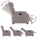 Fauteuil verstelbaar stof taupe
