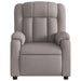 Fauteuil verstelbaar stof taupe