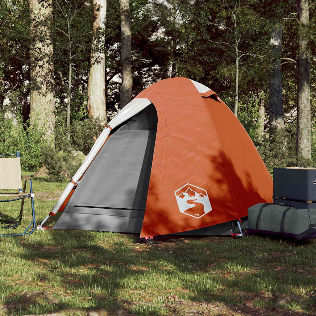 Koepeltent 2-persoons waterdicht oranje