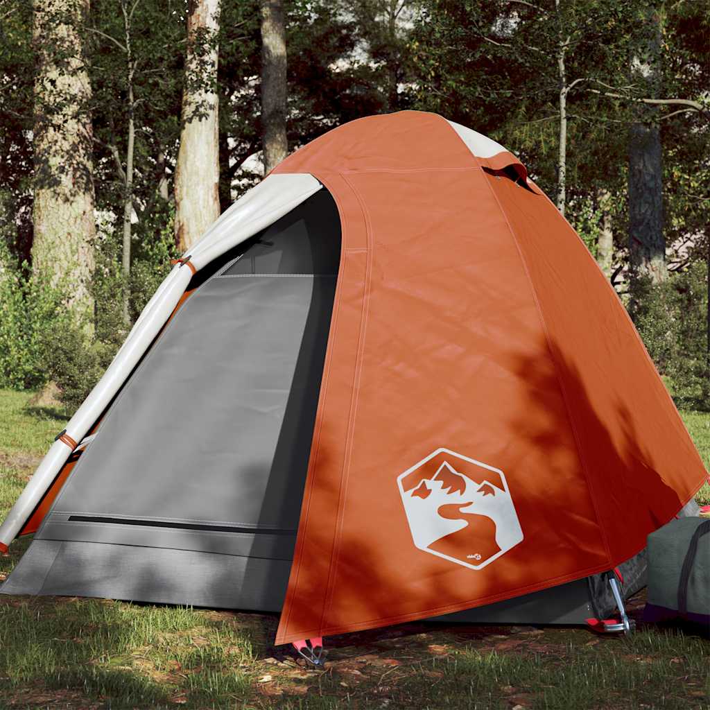 Koepeltent 2-persoons waterdicht oranje