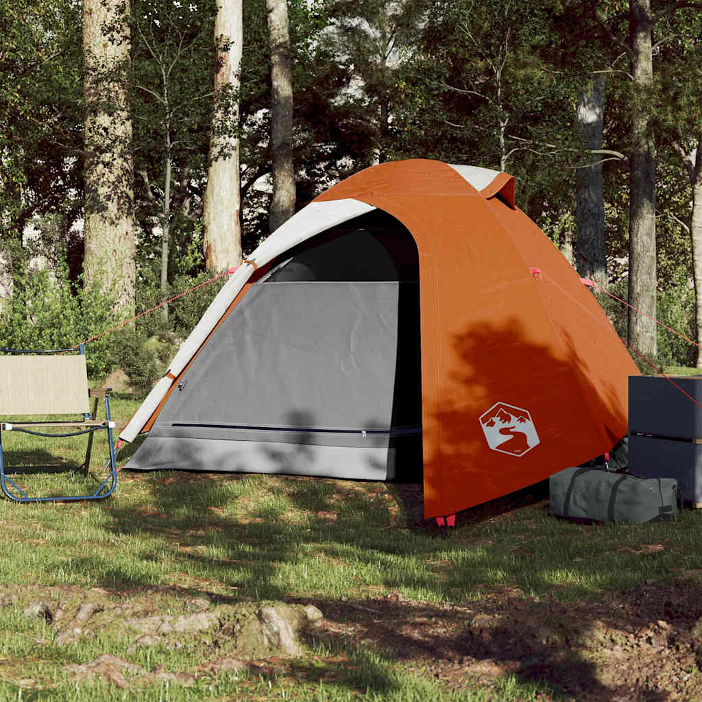 Koepeltent 3-persoons waterdicht oranje