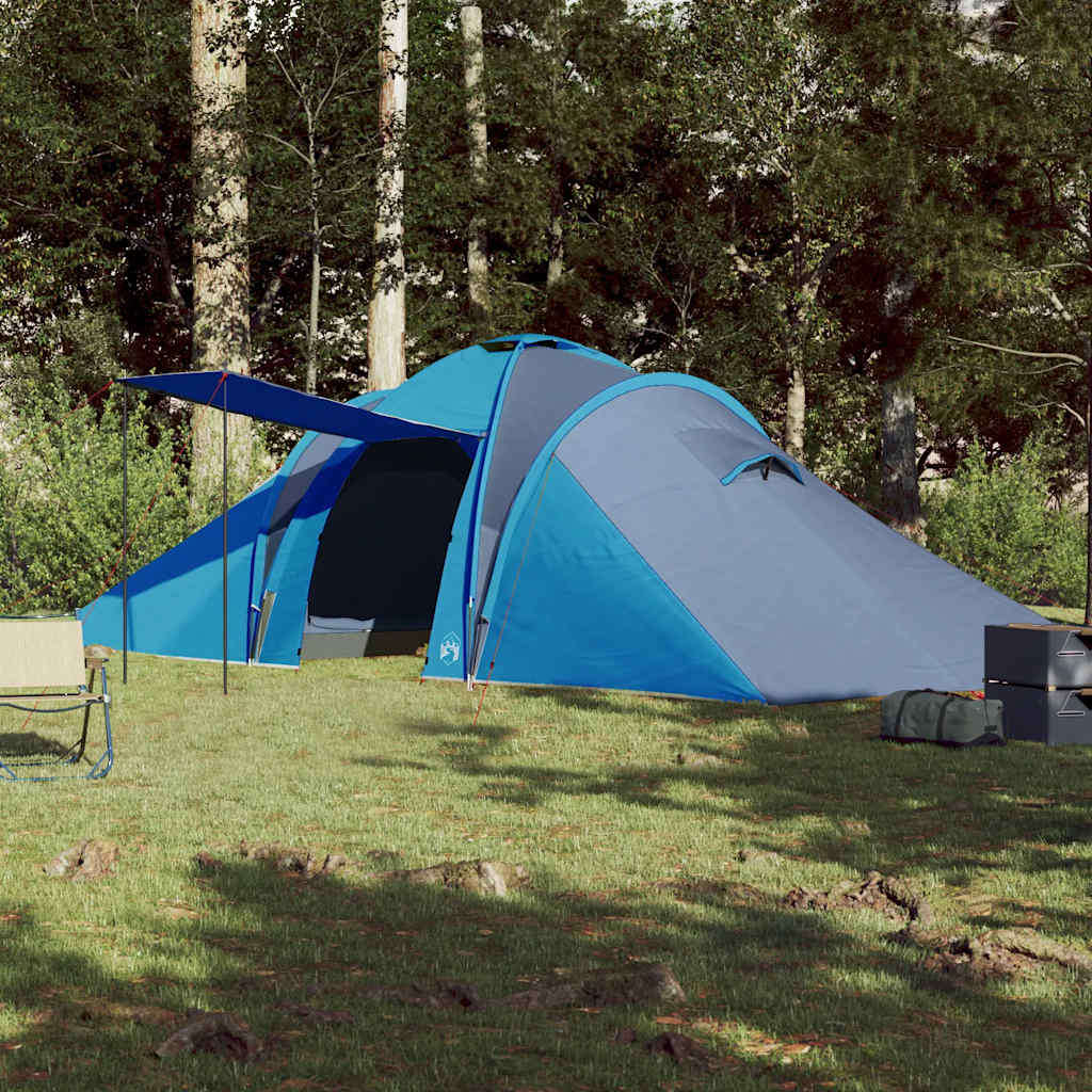 Koepeltent 6-persoons waterdicht blauw