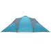 Koepeltent 6-persoons waterdicht blauw
