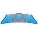 Koepeltent 12-persoons waterdicht blauw