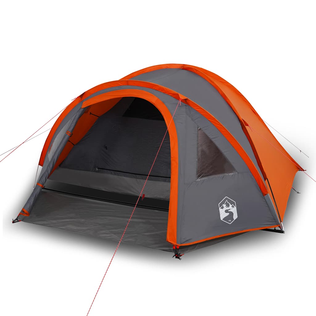 Koepeltent 4-persoons waterdicht oranje