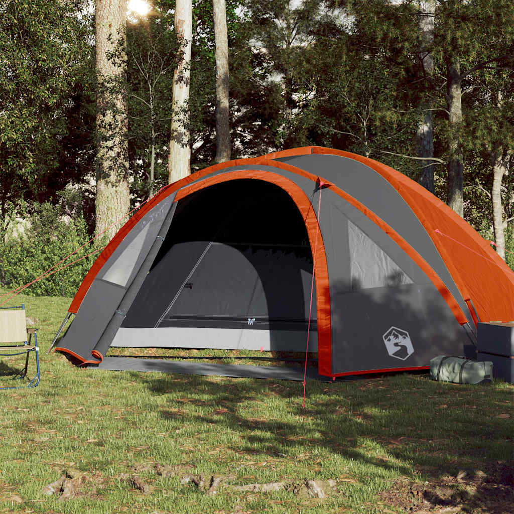 Koepeltent 4-persoons waterdicht oranje