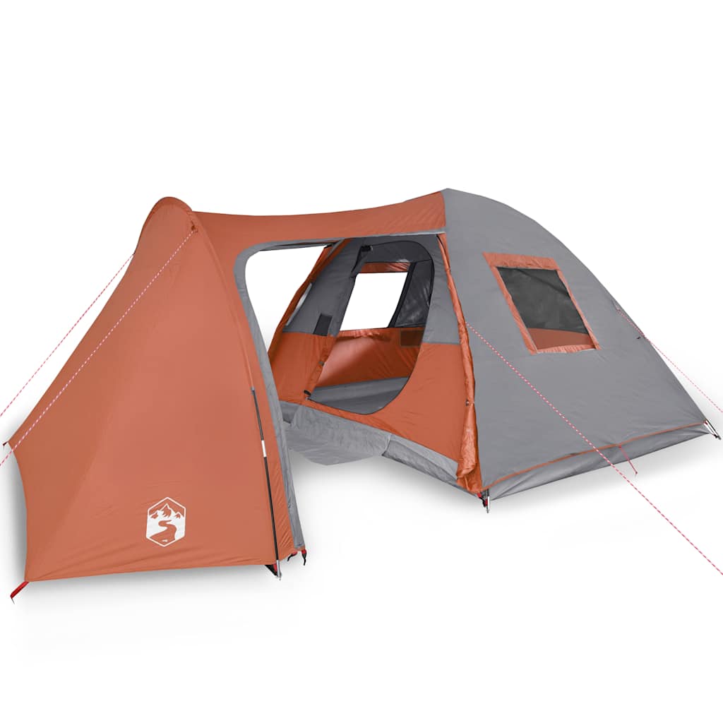 Koepeltent 6-persoons waterdicht oranje