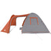 Koepeltent 6-persoons waterdicht oranje