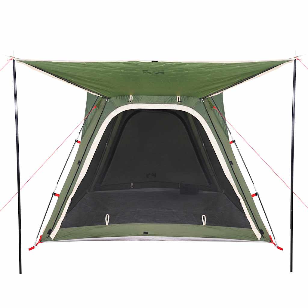 Tent 4-persoons waterdicht snelontgrendeling groen