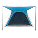 Tent 4-persoons waterdicht snelontgrendeling blauw