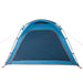 Tent 4-persoons waterdicht snelontgrendeling blauw