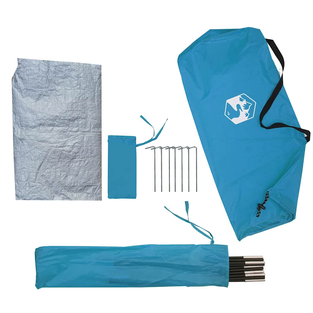 Tent 2-persoons waterdicht blauw