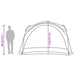 Partytent waterdicht blauw