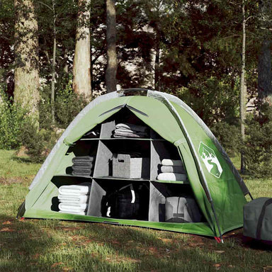 Opbergtent 9 vakken waterdicht groen