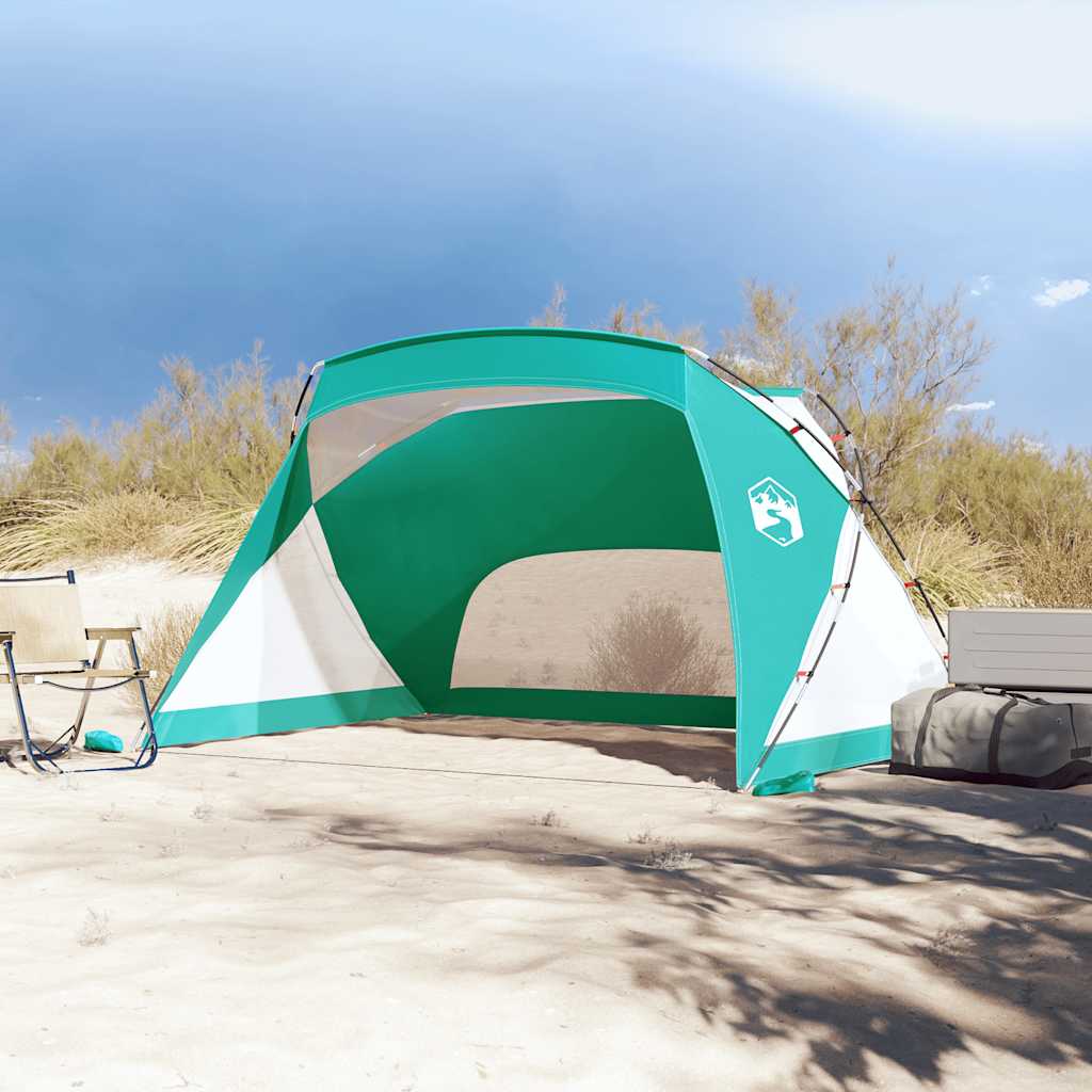 Strandtent 274x178x170/148 cm 185T polyester zeegroen