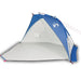 Strandtent 268x223x125 cm 185T polyester azuurblauw