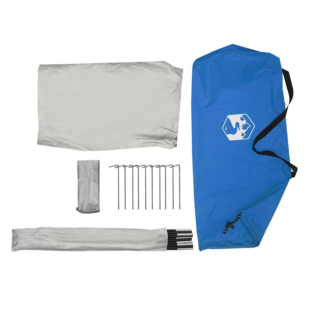 Strandtent 268x223x125 cm 185T polyester azuurblauw