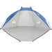 Strandtent 268x223x125 cm 185T polyester azuurblauw