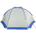 Strandtent 268x223x125 cm 185T polyester azuurblauw