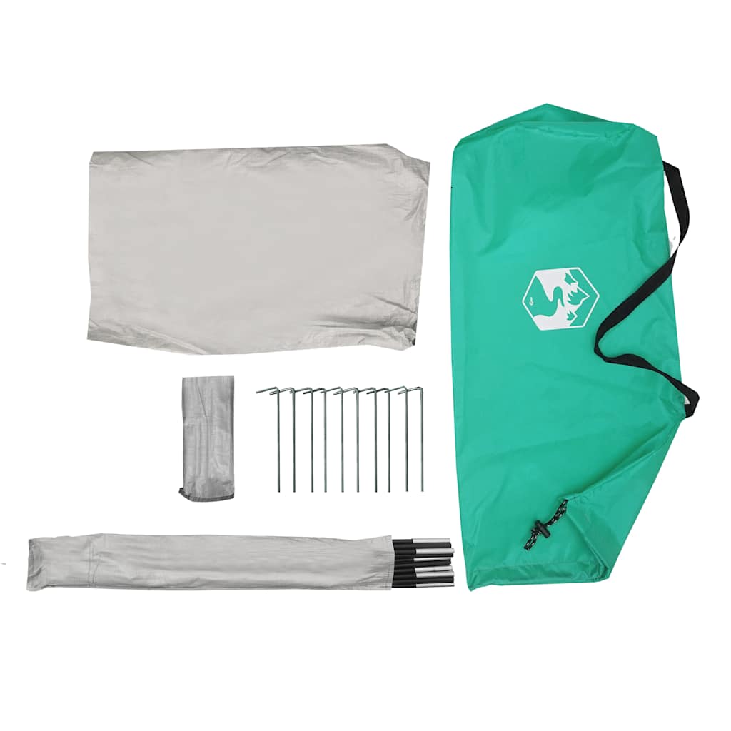 Strandtent 268x223x125 cm 185T polyester zeegroen