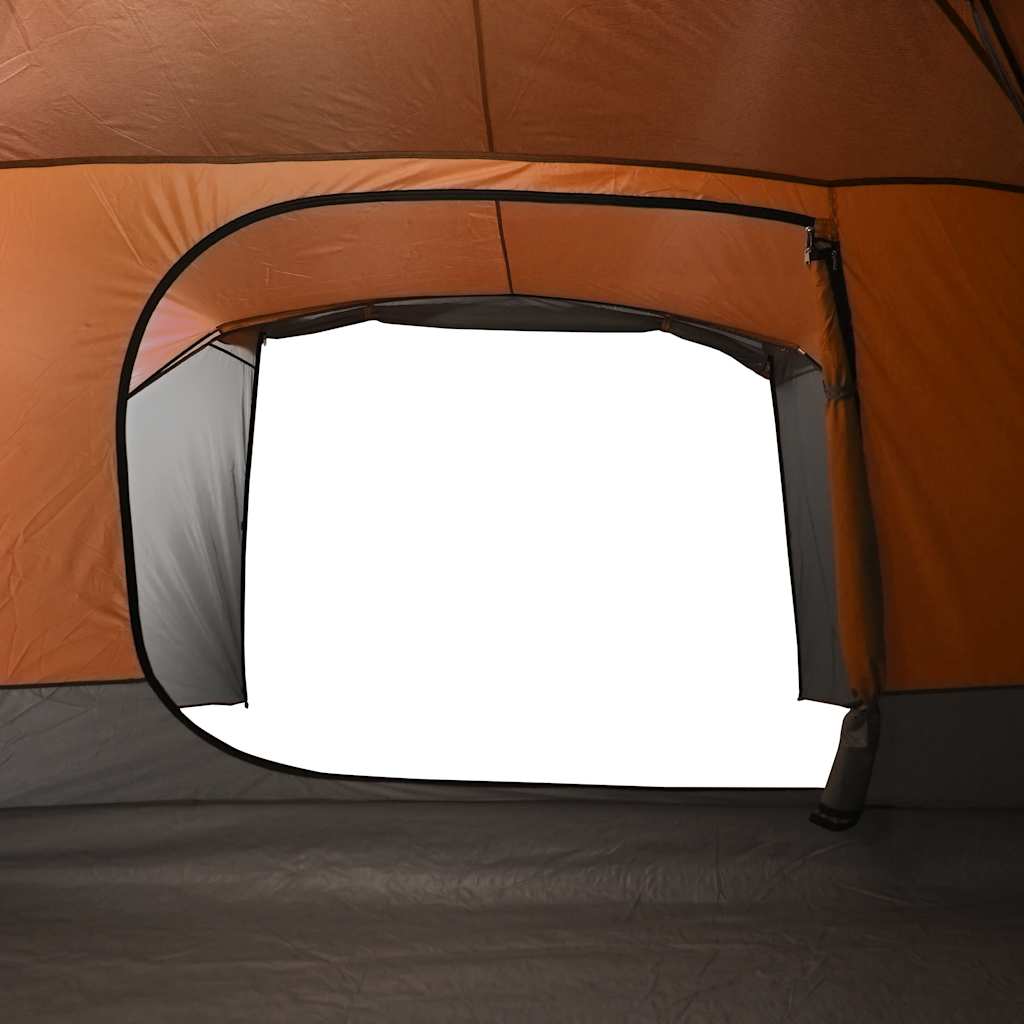 Tent met luifel 4-persoons waterdicht oranje