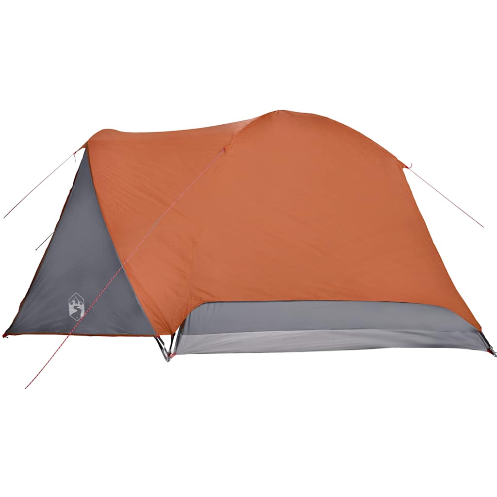 Tent met luifel 4-persoons waterdicht oranje