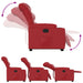 Sta-op-stoel kunstleer rood