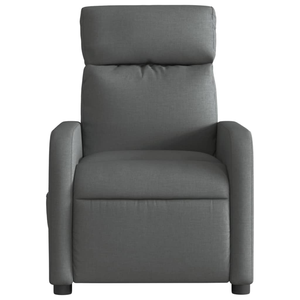 Fauteuil elektrisch verstelbaar stof donkergrijs