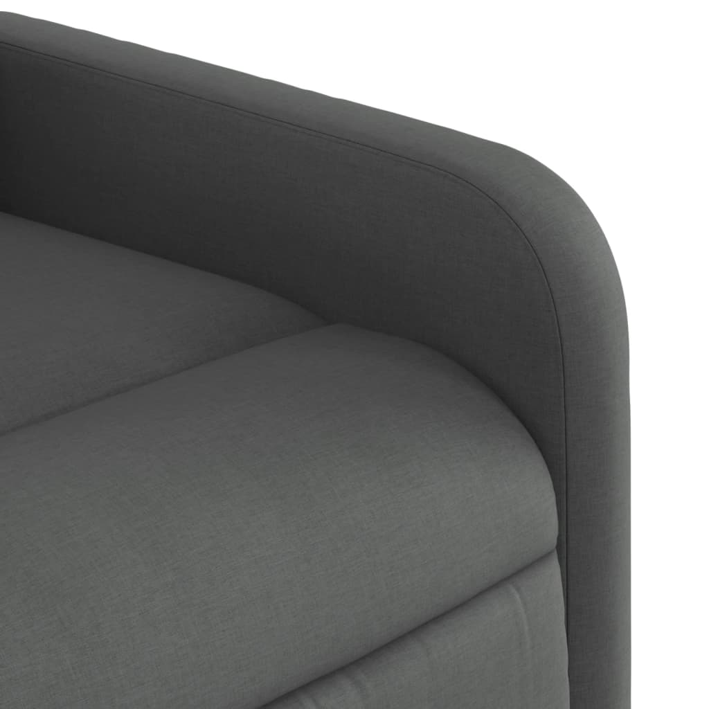 Fauteuil elektrisch verstelbaar stof donkergrijs