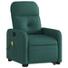 Sta-op-massagestoel verstelbaar stof donkergroen