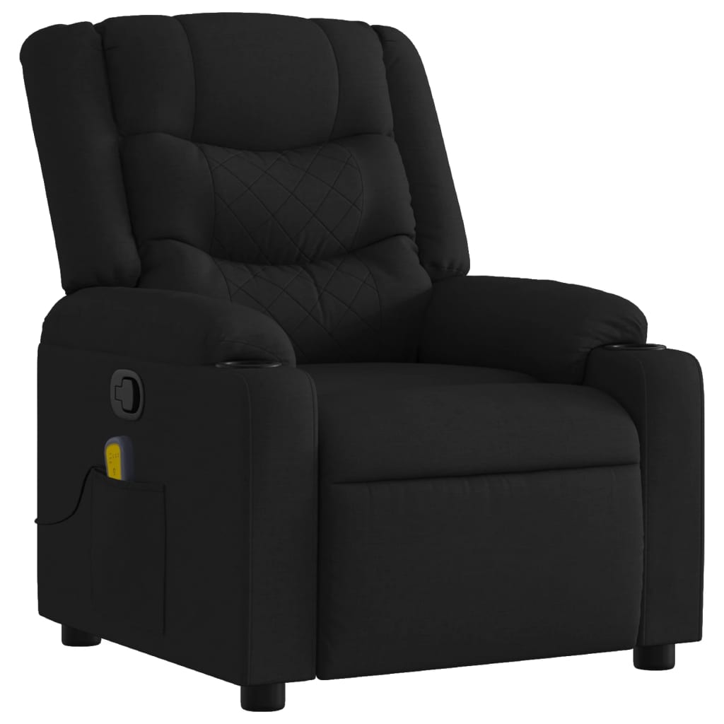 Massagestoel met zwarte stof