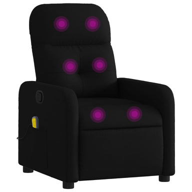 Massagestoel met zwarte stof