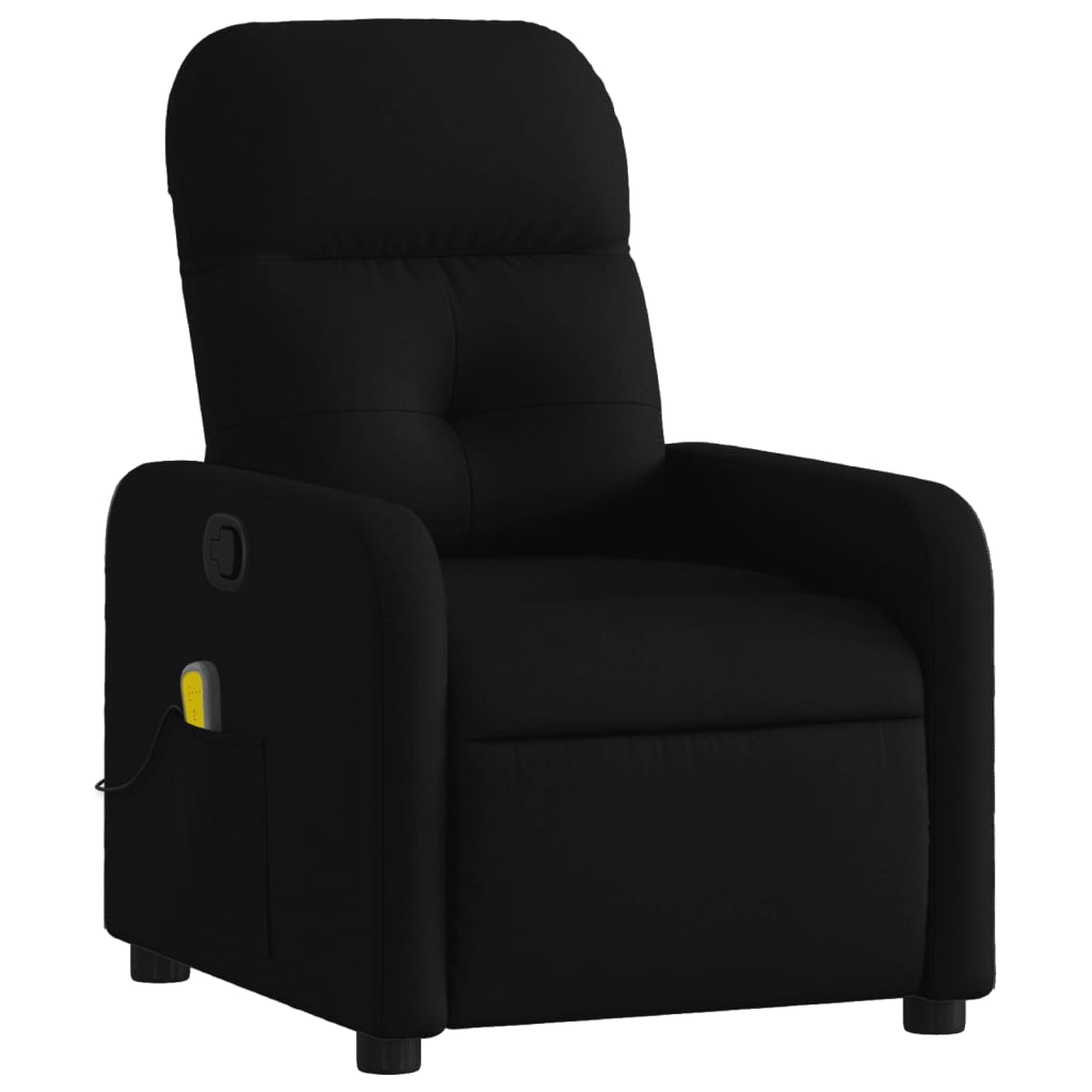 Massagestoel met zwarte stof