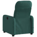 Massagestoel met donkergroene stof