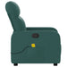 Massagestoel met donkergroene stof