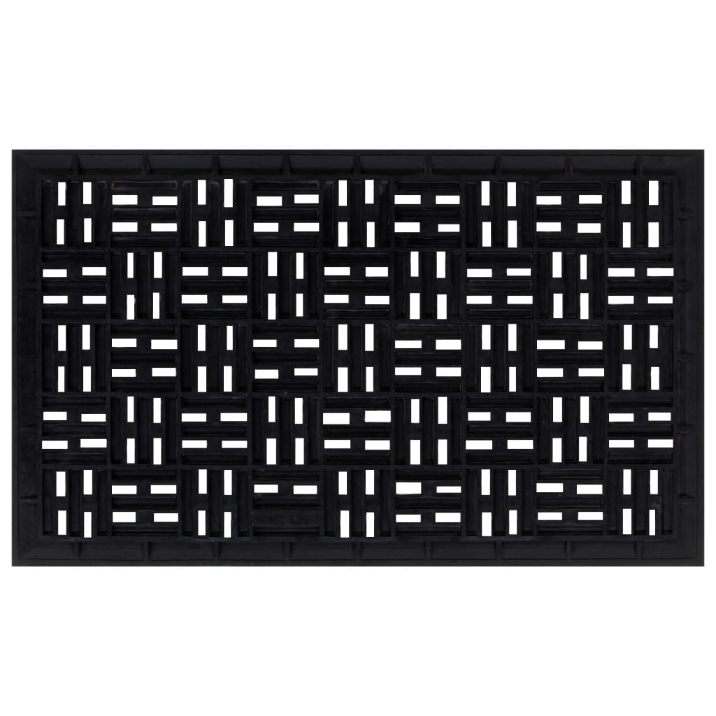 Deurmat rechthoekig 45x75 cm rubber