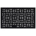 Deurmat rechthoekig 45x75 cm rubber