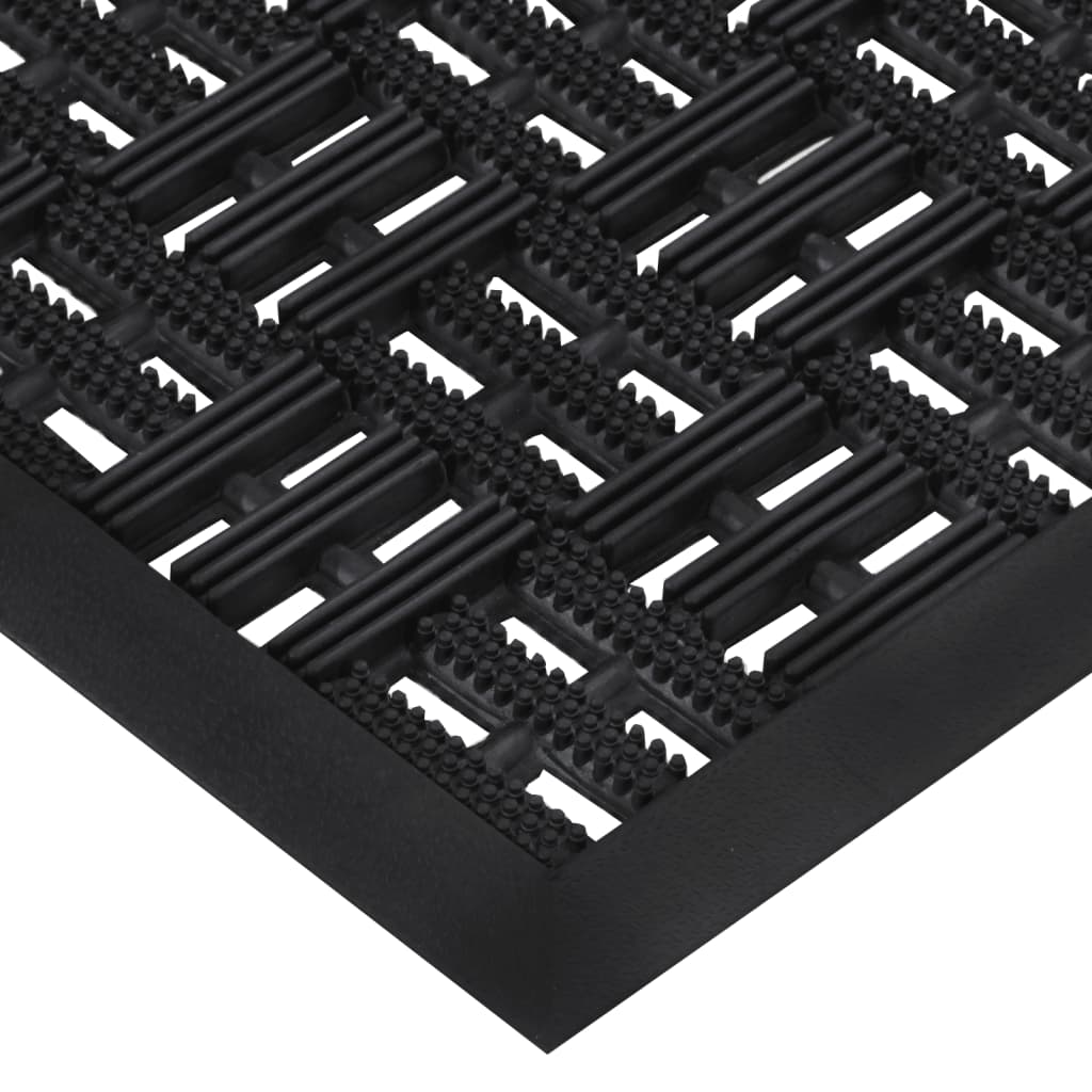 Deurmat rechthoekig 45x75 cm rubber