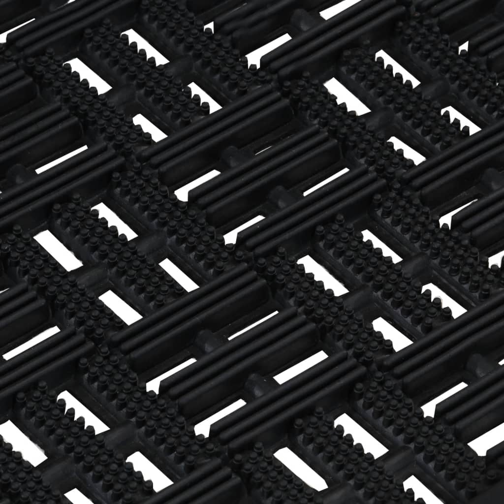Deurmat rechthoekig 45x75 cm rubber