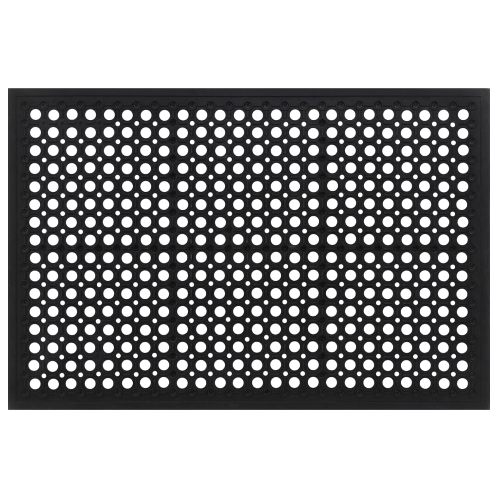 Deurmat rechthoekig 60x90 cm rubber