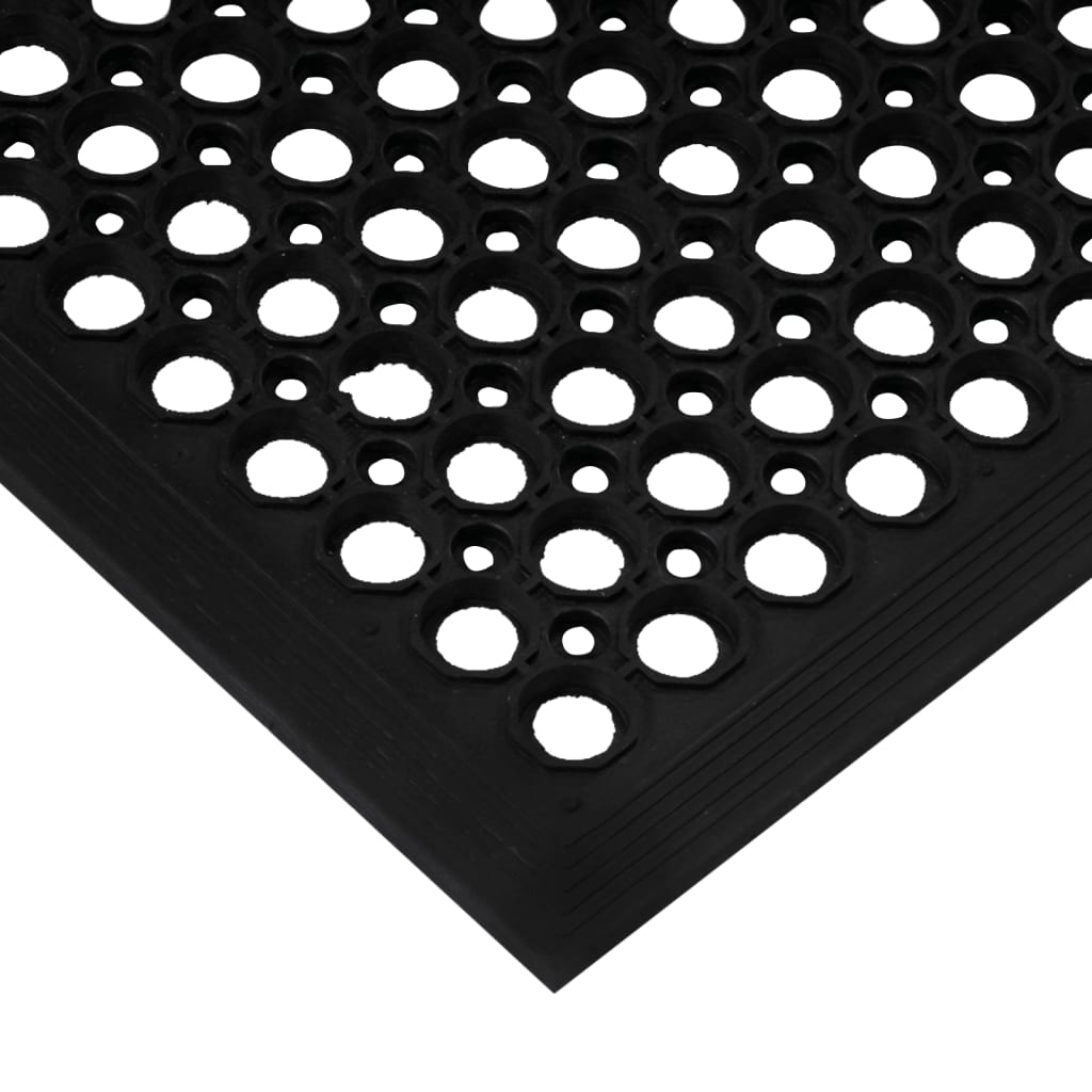 Deurmat rechthoekig 60x90 cm rubber