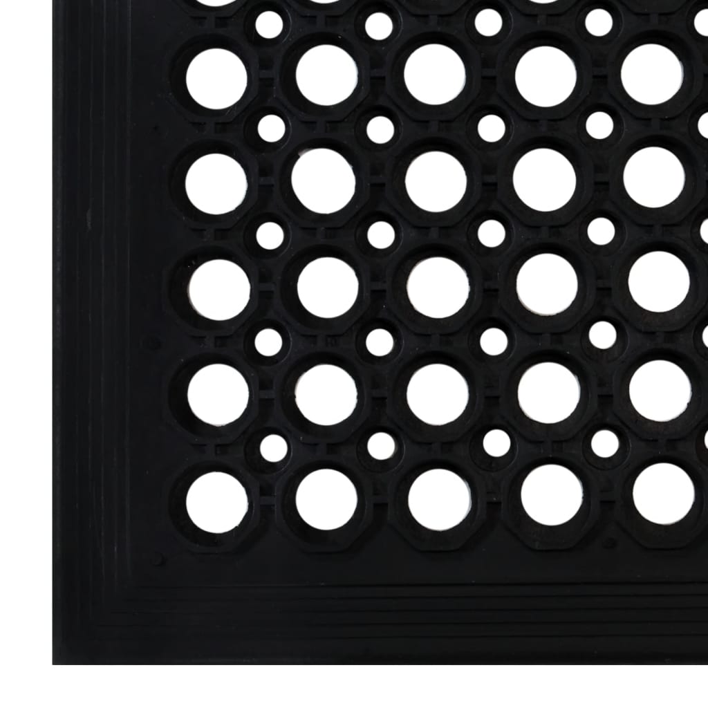 Deurmat rechthoekig 60x90 cm rubber
