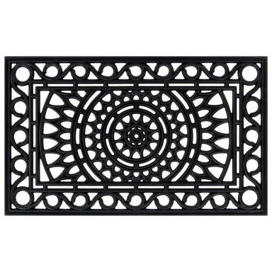 Deurmat rechthoekig 45x75 cm rubber