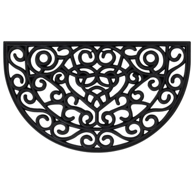 Deurmat halfrond 45x75 cm rubber