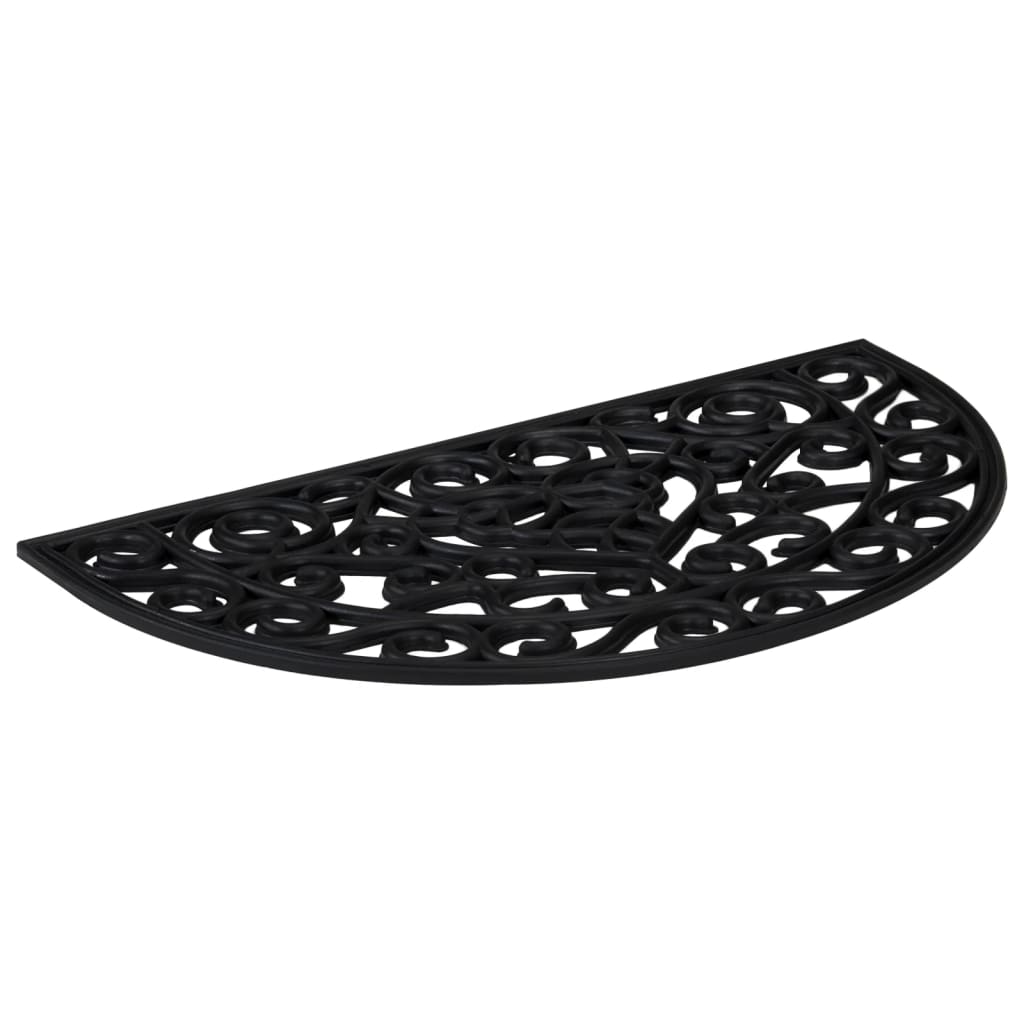 Deurmat halfrond 45x75 cm rubber