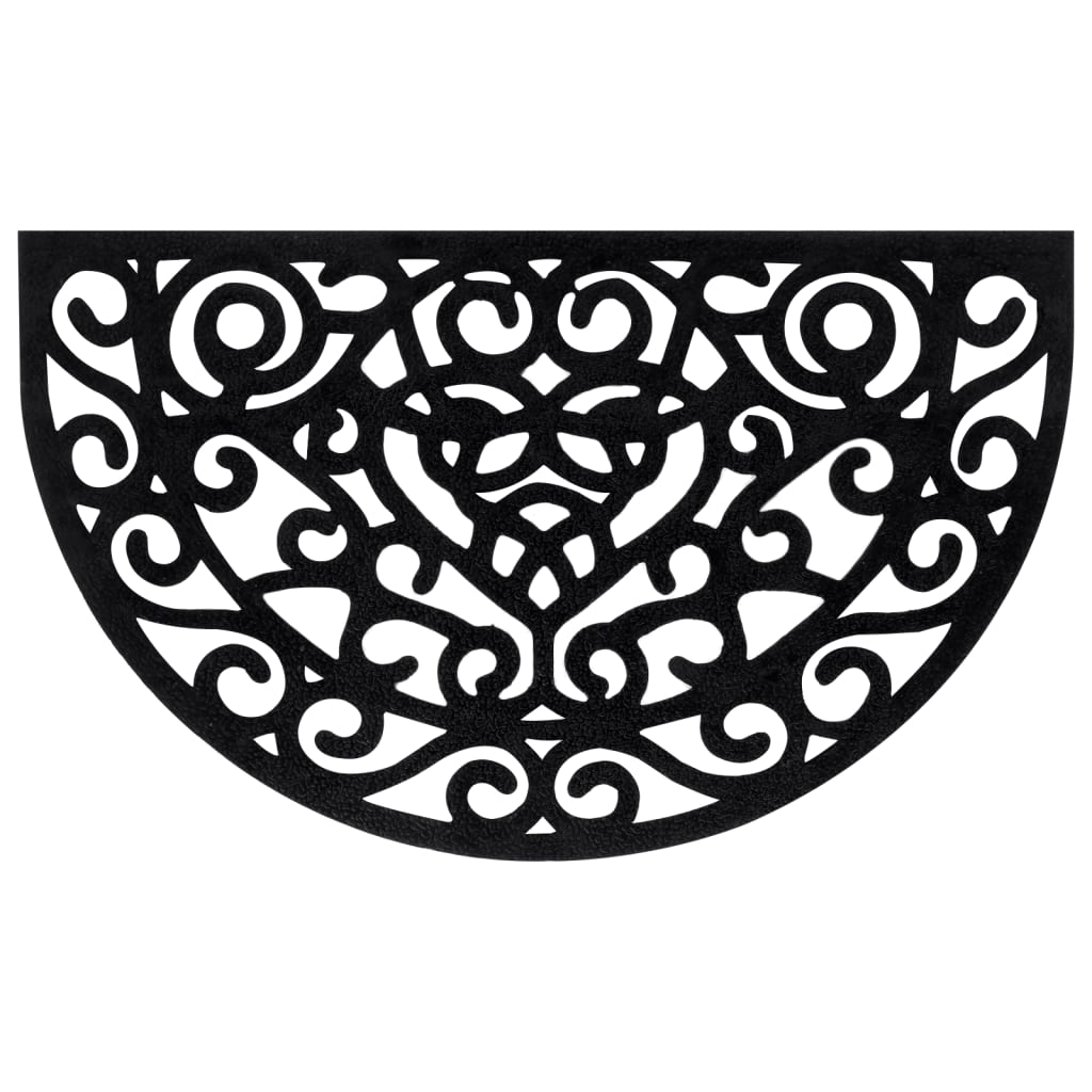 Deurmat halfrond 45x75 cm rubber