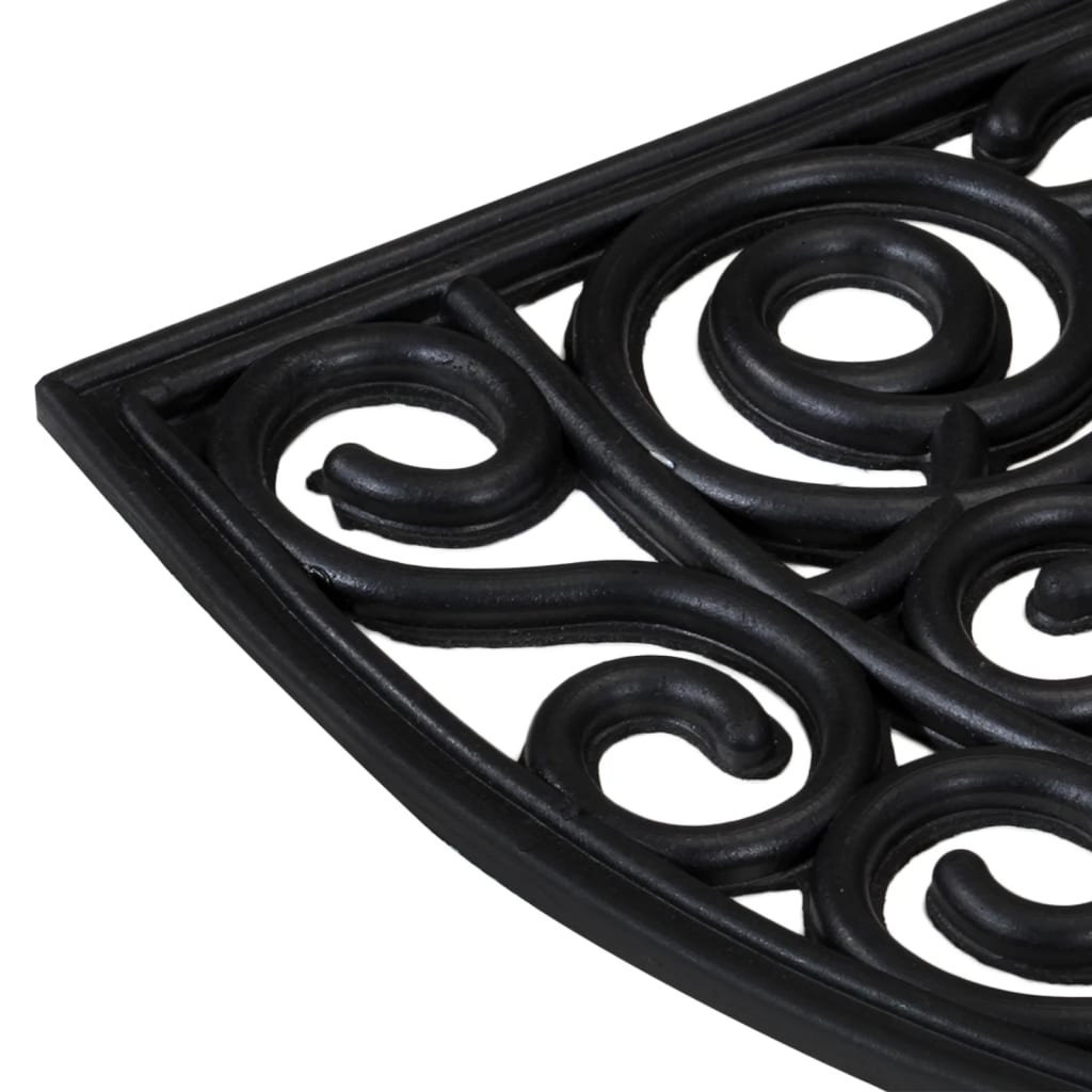 Deurmat halfrond 45x75 cm rubber