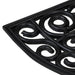 Deurmat halfrond 45x75 cm rubber